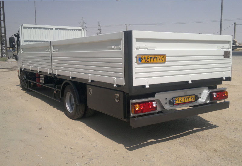 کاربری کفی بغلدار کامیونت ایسوزو 8 تن